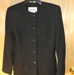 Black Oleg Cassini coat